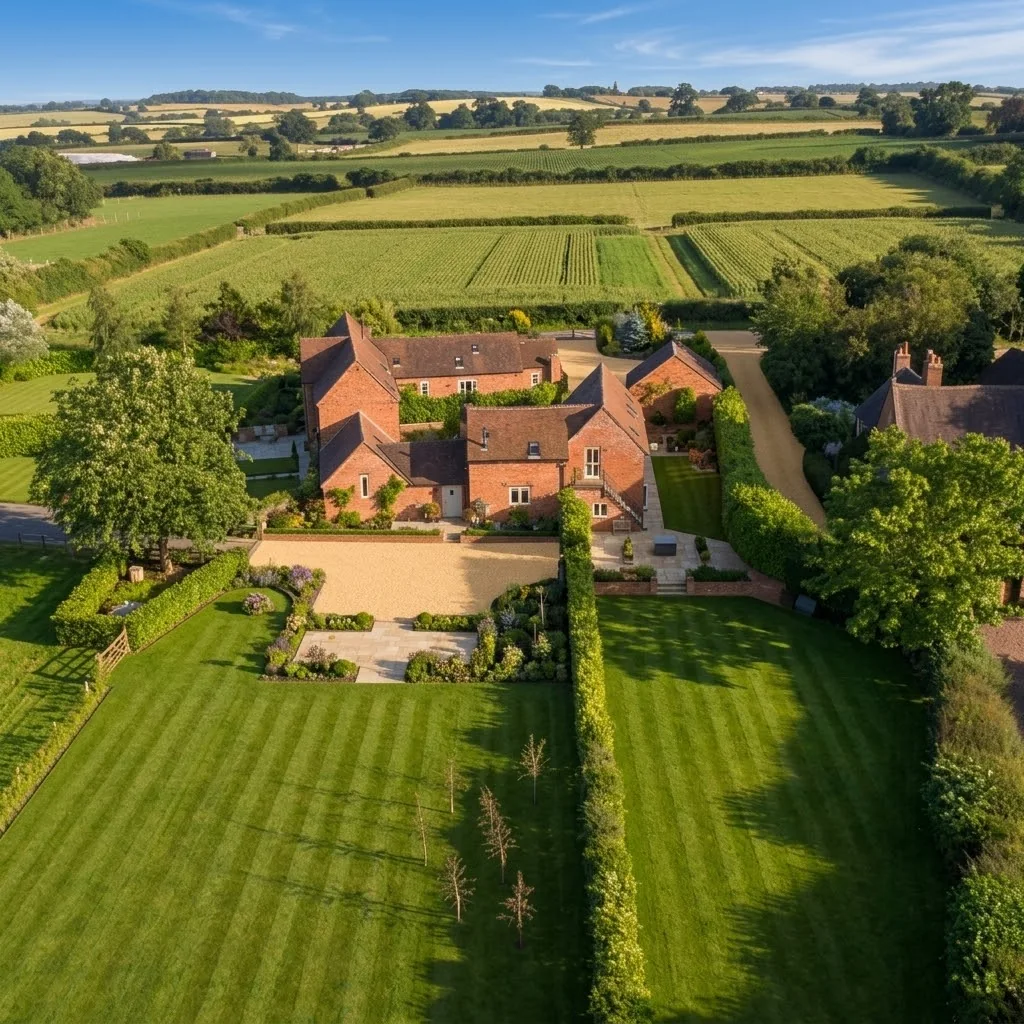 Staffordshire countryside and local properties